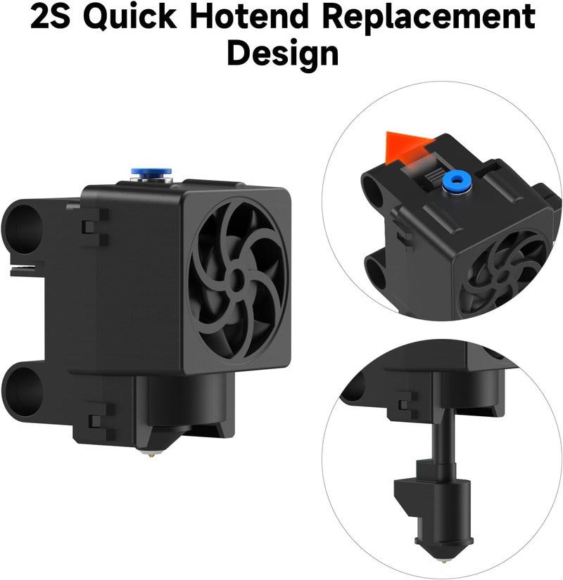 HEPHI3D Hotend for Tina2 Plus 3D Printers Only, Not Cover 5P Cable - Image 1